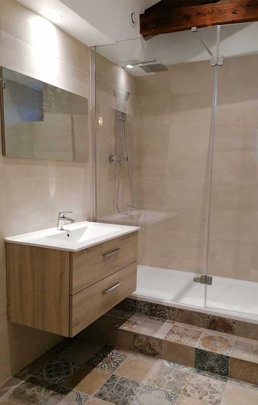 Dégât des eaux salle de bain après